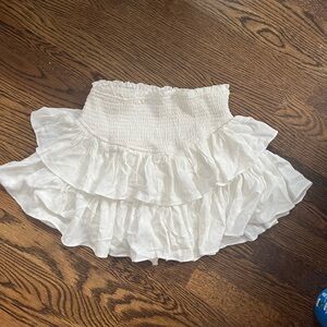 rock and rags skirt, white, xs